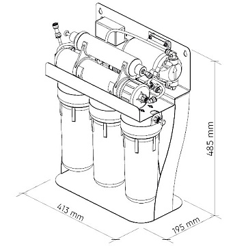 Фільтр зворотного осмосу Ecosoft P'URE BALANCE з помпою на станині  (MO675MBALPSECO) - фото