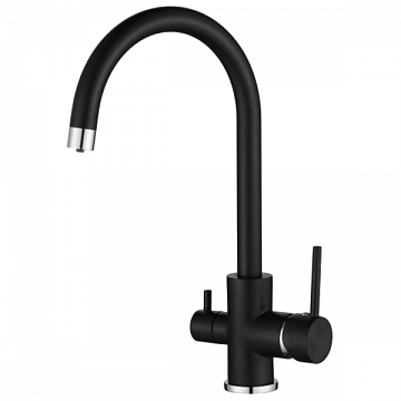 Кухонный смеситель Aquasanita Sabiaduo 2963 - 601 Metallic (трехпозиционный) - фото