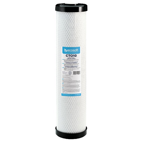 Картридж зі спресованим активованим вугіллям  Ecosoft 4,5''х20'' (CHVCB4520ECO) - фото