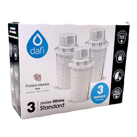 Картридж Dafi Classic Standard (для фильтров Brita Classic, Аквафор В15) (упаковка 3шт) - фото