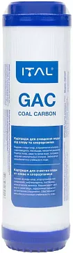 Картридж с активированным углем ITAL GAC10IT Ø72x254мм 45°C (очистка от хлора и органических загрязнений) - фото
