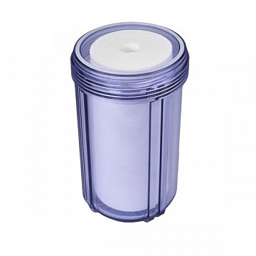 Корпус фільтру Aqualite FH10B1 (прозорий) Ø1'' IN 10'' 45°C 8,3bar (з картриджем механічного очищення 5мкр) - фото