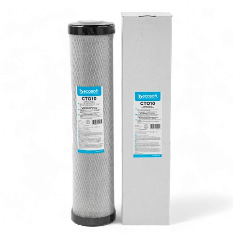 Картридж зі спресованим активованим вугіллям  Ecosoft 4,5''х20'' (CHVCB4520ECO) - фото