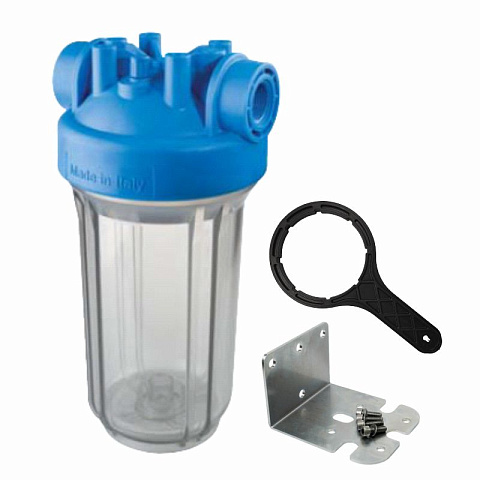 Фільтр-колба Atlas Filtri DP BIG TS (прозора) Ø1'' IN (пластик) 10'' 45°C  8,3 bar KIT ZA1700711 - фото