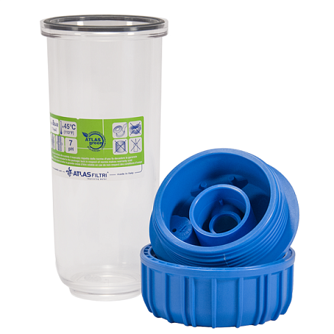 Корпус фильтра для воды Atlas Filtri Senior Plus 3P AFO BX TS 3/4'' (специальный картридж) - фото
