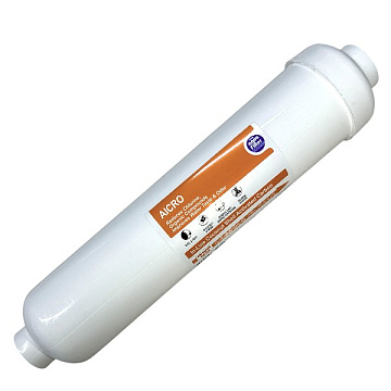 Вугільний постфільтр Aquafilter AICRO (різьба G1/4'') для систем зворотного осмосу - фото
