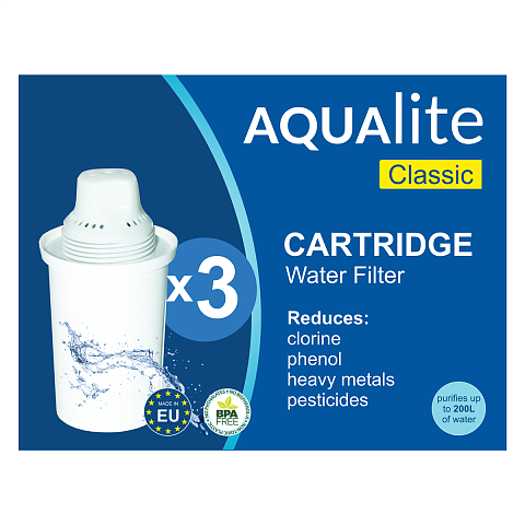 Картридж AQUALITE CLASSIC (для фільтрів Barrier, Brita Classic, Ecosoft, Наша вода) (3шт) - фото