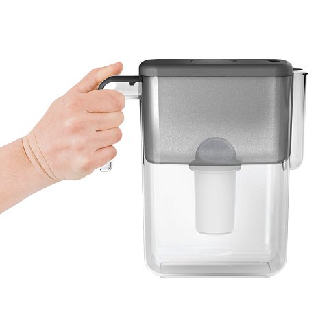 Фильтр-кувшин Ecosoft Slim серый 3,5/1,7л FMVSLIMBKECO - фото