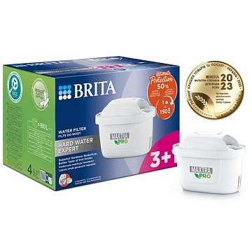 Сменный картридж для фильтра Brita Maxtra PRO Hard Water Expert (Limescale) для жесткой воды (4 шт) - фото