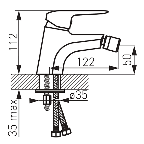 Змішувач для біде FERRO DIJON BDJ6 - фото