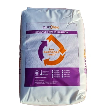 Іонообмінна смола (катіоніт) Purolex PRC107E іонообмінна смола 12,5 л - фото