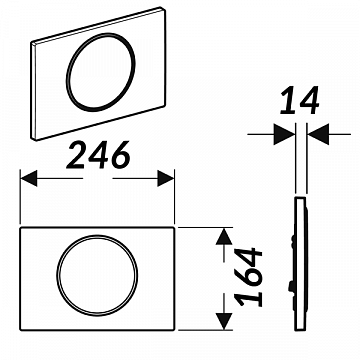 Смывная клавиша (панель) Geberit Sigma 10 черный хром (115.758.KM.5) - фото