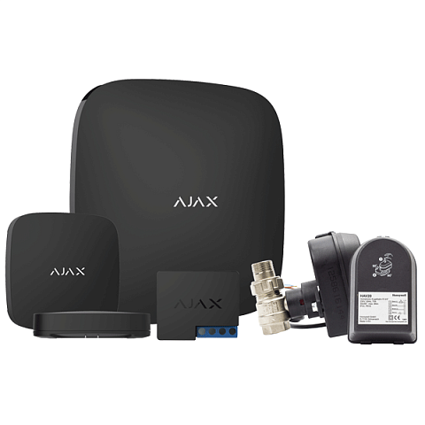 Система захисту від протікання AJAX LeaksProtect (2 крана, 2 датчика, 1'') - фото