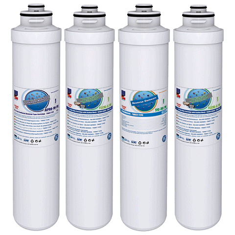 Набор быстросъемных картриджей Aquafilter Twist для обратного осмоса - фото
