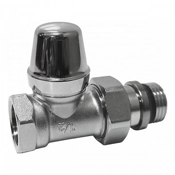 Кран радиатора отсечной Caleffi 432422 1/2'' прямой хром - фото