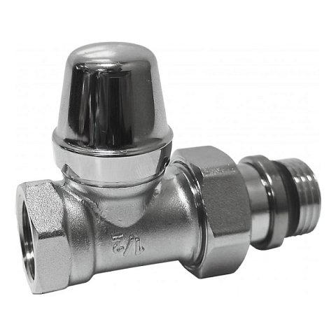 Кран радиатора отсечной Caleffi 432422 1/2'' прямой хром - фото