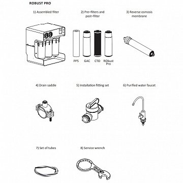 Фільтр зворотного осмосу Ecosoft RObust PRO 75л/год (без бака) - фото