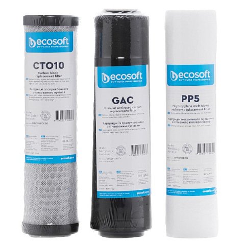 Улучшенный набор картриджей Ecosoft CHV3ECO для осмоса - фото
