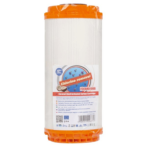 Картридж Aquafilter FCCBHD10ВВ для видалення хлору та органічного забруднення - фото