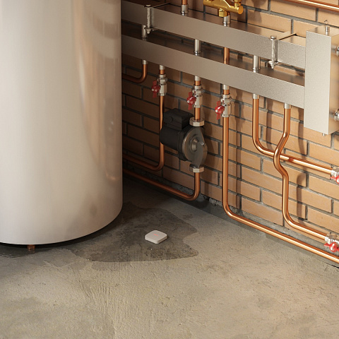 Датчик контролю протікання води AJAX LeaksProtect (білий) - фото