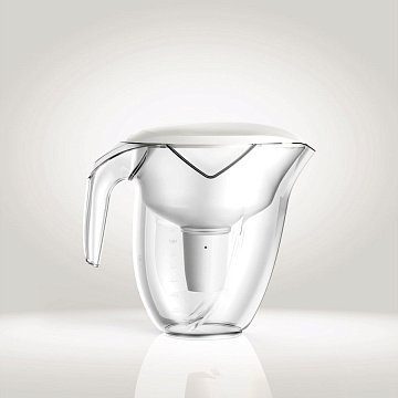 Фильтр-кувшин Ecosoft Nemo (перламутр) 3.0/1.8л FMVNEMOWECO + 3 картриджа - фото