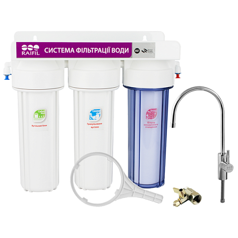 Проточный фильтр для воды Raifil TRIO PU905W3-WF14-EZ - фото