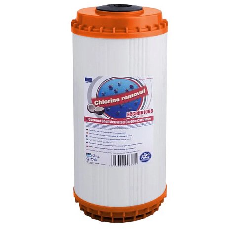 Картридж Aquafilter FCCBHD10ВВ для видалення хлору та органічного забруднення - фото