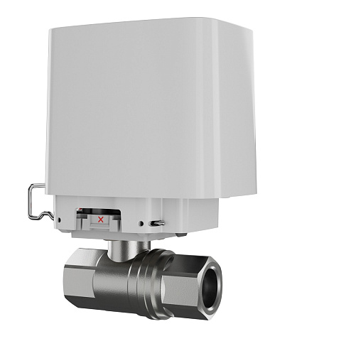 Кран шаровый с электроприводом AJAX WaterStop 1'' DN25 PN10 белый - фото