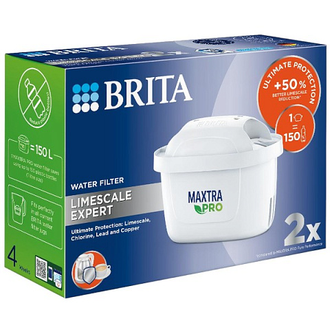 Сменный картридж для фильтра Brita Maxtra PRO Hard Water Expert (Limescale) для жесткой воды (2 шт) - фото