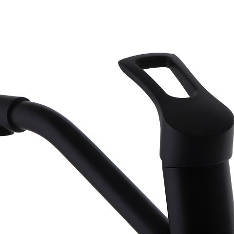 Смеситель для кухни Haiba HANSBERG 021 с выходом для питьевой воды (черный) (HB3915) - фото