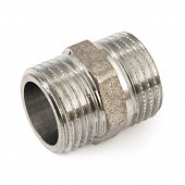 Ниппель латунный General Fittings 3/4'' НР-НР хром - фото