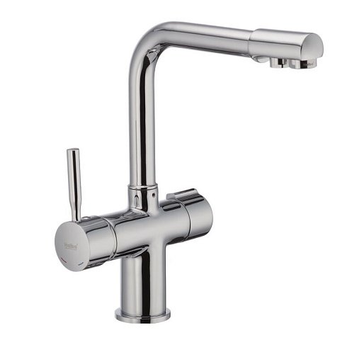 Смеситель для кухни Haiba HANS 021 с выходом для питьевой воды (хром) (HB0681) - фото