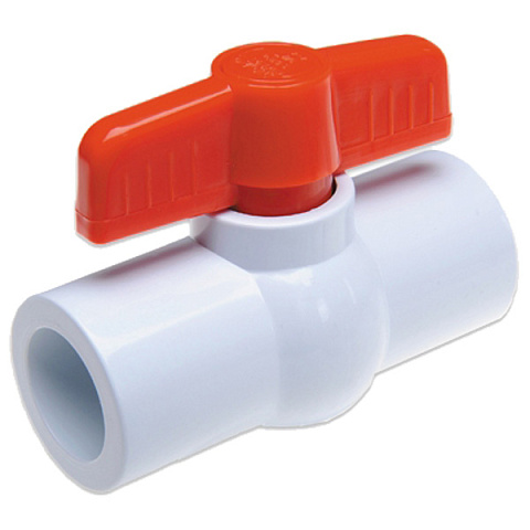 Кран шаровый ПВХ USTM 1'' (37310) - фото