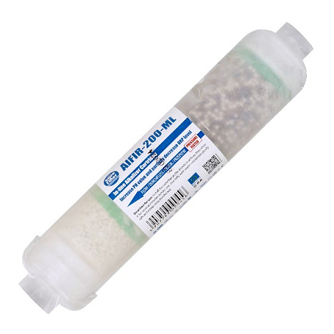 Картридж підвищення лужності Aquafilter AIFIR-200-ML Alcalizer (різьба G1/4'') для систем зворотного осмосу - фото