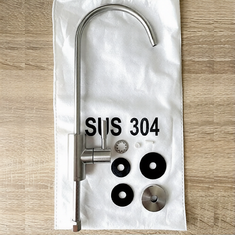 Кран для фільтр Kaplya SFCH17-SS нержавіюча сталь - фото