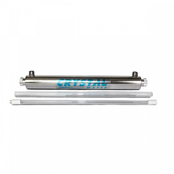 УФ установка для знезараження води Crystal UV-6GPM 1350л/год 25Вт G3/4'' 40°C 6bar (ультрафіолетова лампа) - фото