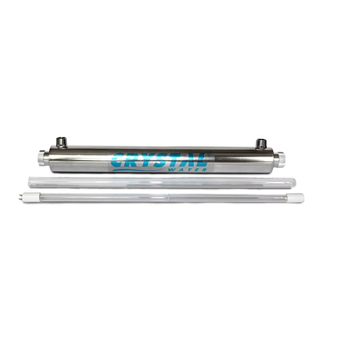 УФ установка для знезараження води Crystal UV-6GPM 1350л/год 25Вт G3/4'' 40°C 6bar (ультрафіолетова лампа) - фото