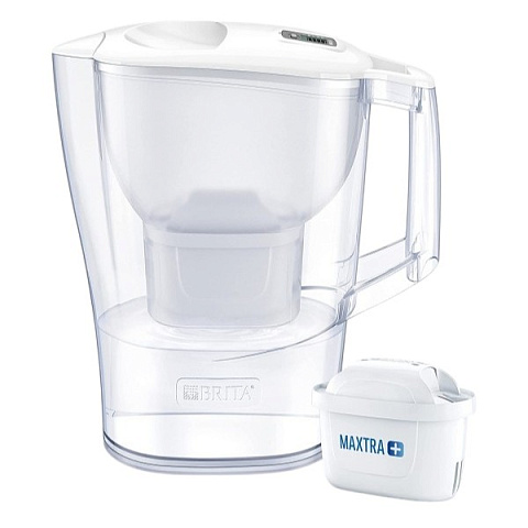 Фільтр-глечик Brita Aluna Memo XL білий 3,5/2,0л (глечик + 3 картриджа Maxtra Plus) - фото
