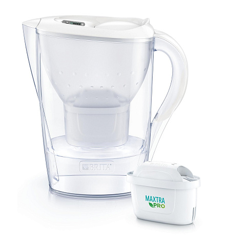 Фильтр-кувшин Brita Marella MXpro Белый 2,4/1,2л с картриджем Maxtra PRO - фото