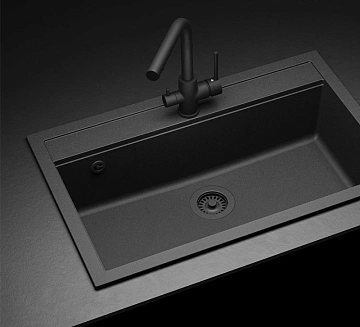 Змішувач для кухні Aquasanita Akvaduo 2663 - 601 Metallic - фото