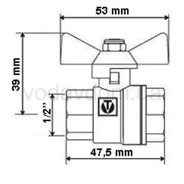 Кульовий кран Valtec VT217 1/2'' - фото
