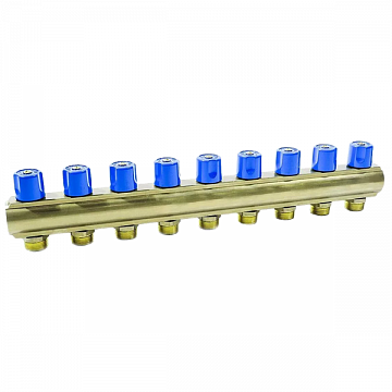 Колектор з вентилями Bianchi 239E06050D 1''x3/4'' з 9 виходами - фото