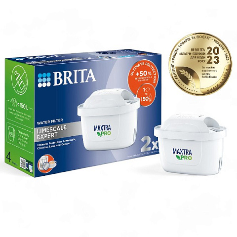 Сменный картридж для фильтра Brita Maxtra PRO Hard Water Expert (Limescale) для жесткой воды (2 шт) - фото