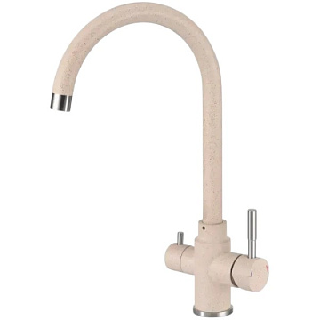 Смеситель для кухни Fabiano SKFC 90ST Beige с подключением фильтра воды 8232.401.1133 - фото