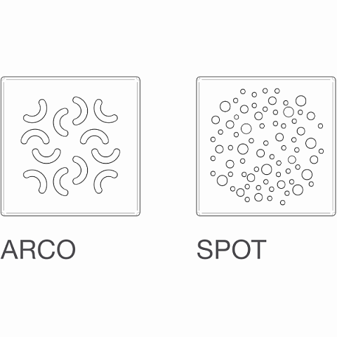 Душовий трап CAPRICORN Aqua Ambient SPOT 50 (прямий) - фото