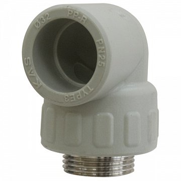 Колено 90° с наружной резьбой KAS 1''-32мм (9625007) - фото