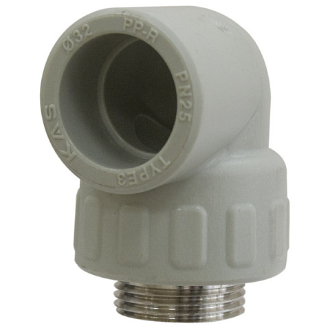 Коліно 90° з зовнішньою різьбою KAS 1''-32мм (9625007) - фото