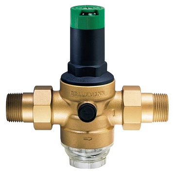 Редуктор понижения давления Resideo (Honeywell) D06F-1/2A DN15 16бар 40°C с фильтром - фото