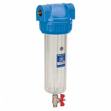 Промывной магистральный фильтр Aquafilter FHPR1-3V_R G1'' (латунь) 10'' 45°C 8bar без картриджа - фото