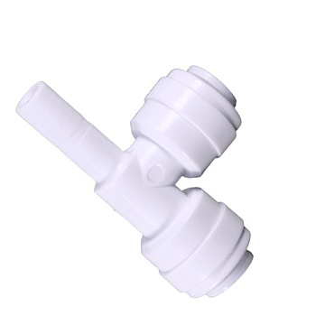 Тройник 4SST4 (A4SRT4) 1/4'' (трубка Ø6мм - трубка Ø6мм - стержень Ø6мм) - фото